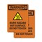 Signmission Hot Surface Sign, 14 in H x 10 in W, Vinyl Decal, Burn Hazard Hot Surface With Symbol OS-2PACK-WS-D-1014-V-13004 - alternate 1
